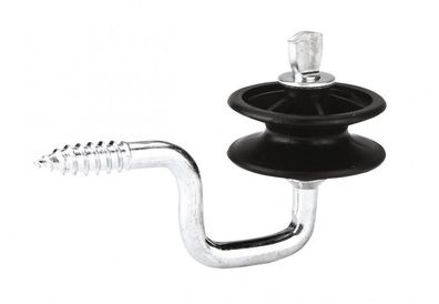25 Stück Eckisolator mit Rolle Weidezaunisolator mit 7mm Stütze für Litze Seil