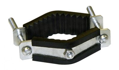 20 Stück Befestigungsring für 35 -70 mm Rundpfähle mit Gummieinlage Weidezaun