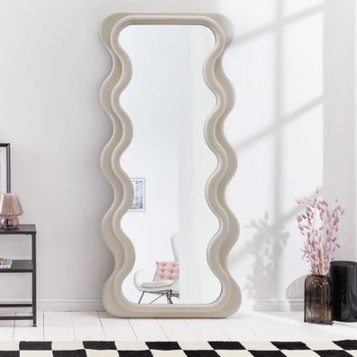 Extravaganter Design Spiegel 160x70cm Formosa greige modern