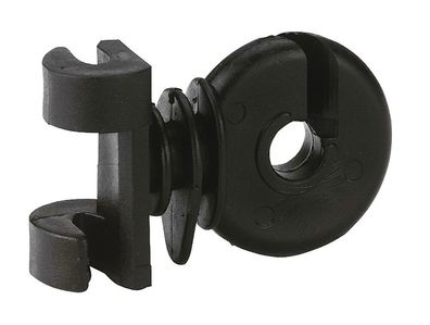 50 Stück Zusatzisolator Clip rund für Rundpfähle Weidezaunzubehör