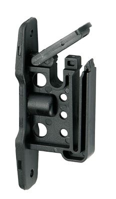 100 StückEASY-TAPE Klippisolator für Band + Seil schwarz für Bänder bis 40 mm Breite