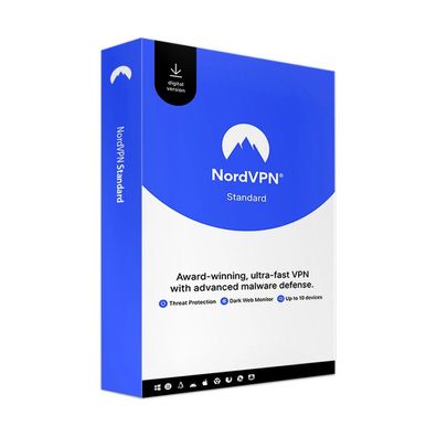 NordVPN Standard (VPN + Cy­ber­se­cu­ri­ty) 10 Geräte