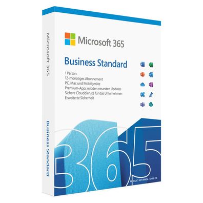 Microsoft 365 Business Standard 1 Benutzer (15 Geräte) 1 Jahr