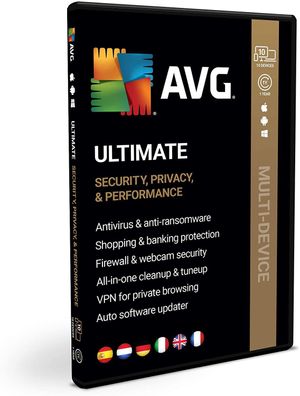 AVG Ultimate (Multidevice) 10 Geräte 3 Jahre