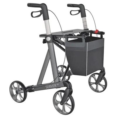 Server Rollator HD-Heavy Schwergewicht Rollator mit Tasche, belastbar bis 200 kg