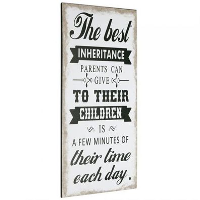 Metallschild Wandbild SCHILD ZUM HÄNGEN AUS METALL RETRO Parents 60x30cm