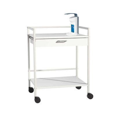 Quickstar Beistellwagen, Gerätetisch, 64x81 cm,1 Stahl Schublade + Seifenspender