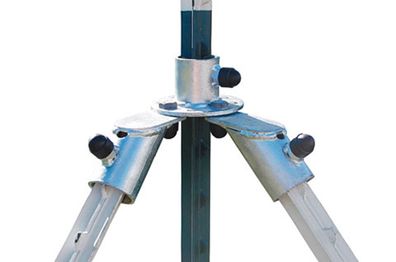 90' Ecklösung-Set T-Post Eckhalterung Diagonalstreben
