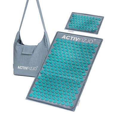 Matte für Akupressur, Akupressurmatte, mit Kissen, Akupressur Set, Premium natur