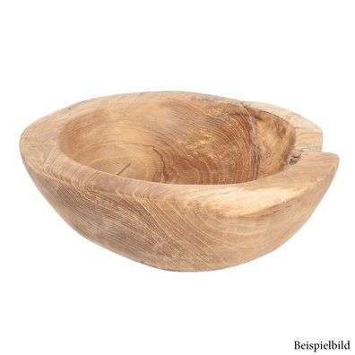 Teak Schale PREMIO ca. D25cm Natural Wurzelholz Handmade Massivholz Unikat Deko