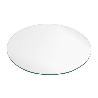 Glasplatte TERRY 70cm Rund Gehärtetes Glas Scheibe Kaminplatte Bodenplatte