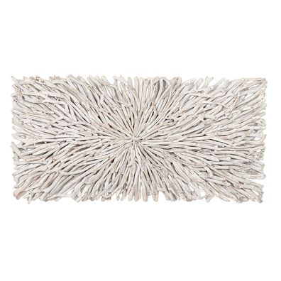 Wand-Deko-Objekt BULAT White Wash ca. L120cm Treibholz Wandbild Wanddekoration