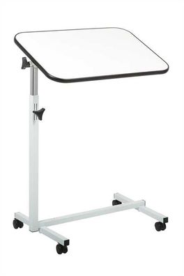 Pflegetisch, Beistelltisch, Betttisch, Bett-Tisch, weiß