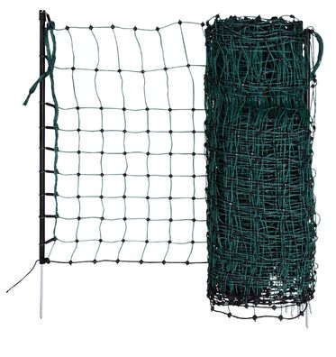 Kaninchennetz 50mtr, 65 cm Einzelspitze, grün