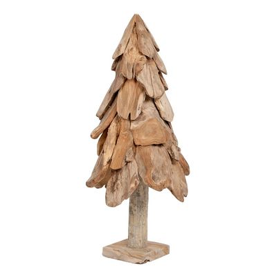 Teak Deko Baum BOOM ca. H100cm Tannenbaum Weihnachtsbaum Dekotanne Teakbaum