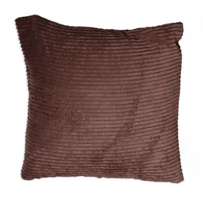KISSEN Dekokissen dunkel-braun inkl. Füllung 42x42cm Sofakissen Kopfkissen