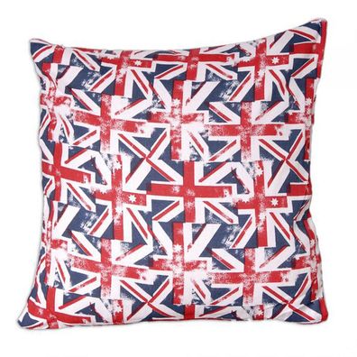 KISSEN Dekokissen inkl. Füllung 42x42cm union jack Sofakissen Kissenbezug