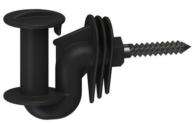 20 Stück Band-Eckisolator Cavallo 40mm, Holzgewinde für Weidezaun sehr robust