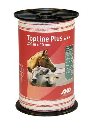 Weidezaunband Top Line Plus 200 m Breite 10 mm Bruchlast 90 kg 4 Leiter TriCond
