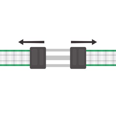 15 Stück Litzclip® Bandverbinder verzinkt für Weidezaunband 40 mm 442002/056