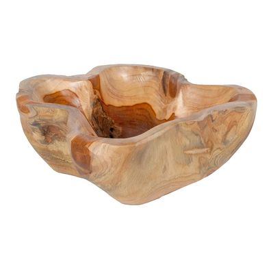 Teak Schale DEEP BOWL Natural Wurzelholz Handarbeit Massivholz Unikat