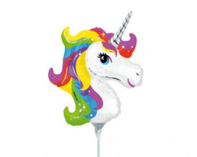 Einhorn Kopf - Folienballon - 35 cm