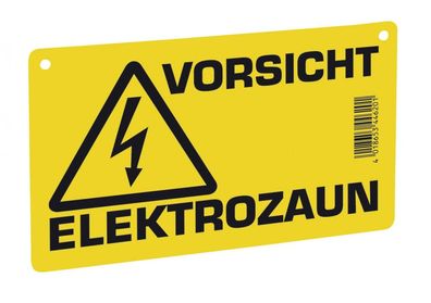 10 Stück Warnschild für Weidezaungerät (Neutral) beidseitig bedruckt