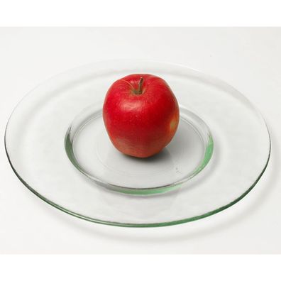 TELLER AUS Recyclingglas 32cm Essensteller AUS GLAS Zubereitung UND Dekoration