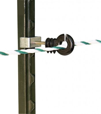 5 x4 = 20 Stück Seil-Eck-Isolator Set für T-Post Weidezaunpfähle Pferde Rinder