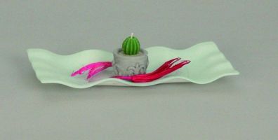 Deko - Schale Melinda aus Glas, 18cm x 34cm