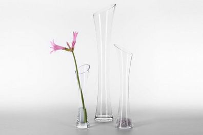 Vase SVEN aus Glas, Glasvase, Blumenvase, Deko-Vase, Dekoration