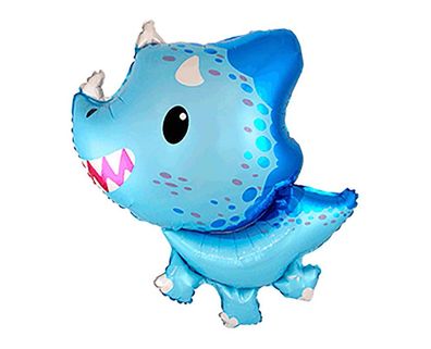 Dino Baby Blau - Folienballon - 80 cm
