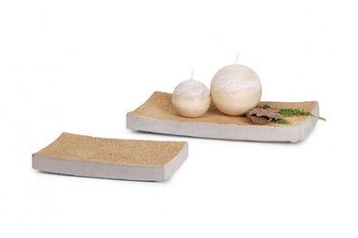 Deko - Platte Korki, Deko-Schale, ca. 27 cm Länge und ca. 13 cm Breite