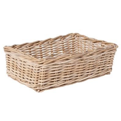 Aufbewahrungskorb VERONA-1 ca. L47cm Rattankorb Regalkorb Schrankkorb Dekokorb