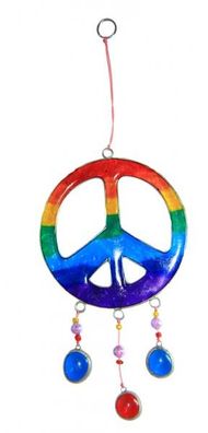 Suncatcher Peace 10 cm – Sonnenfänger für Harmonie & Licht