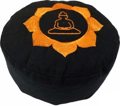 Meditationskissen Buddha, Dinkelfüllung, Yoga-Kissen, Durchmesser ca. 25 cm