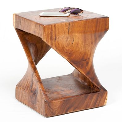 Beistelltisch Millenium ca. H45cm Suar Natural Massivholz Telefontisch Deko Säule