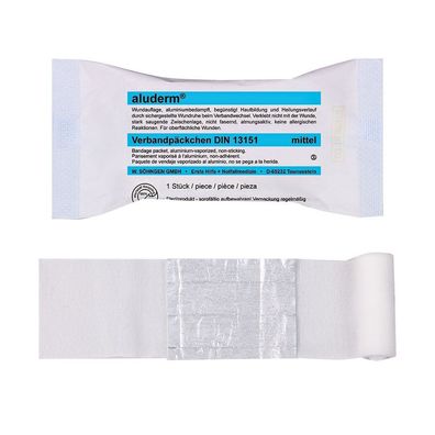 aluderm Verbandpäckchen DIN 13151, mittel, steril