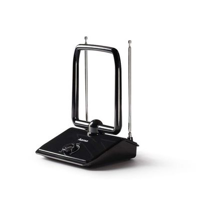 Hama 179824 Aktive DVB-T2-Zimmerantenne Performance 35 Classic-Design DVBT2 Schwarz