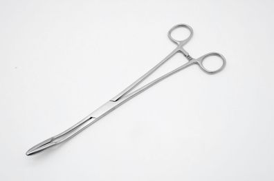 Kornzange nach Mayer, Korn Zange, Tupferzange 25 cm gebogen