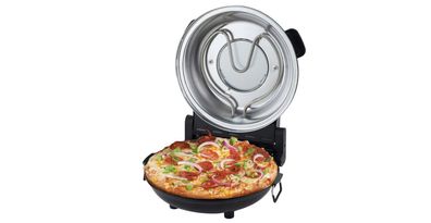 Elta Pizzamaker PZ-1200 schwarz Metall Elektrischer Pizzaofen