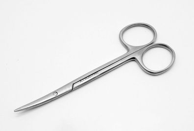 Präparierschere, Metzenbaumschere, feine Schere gebogen, 11,5 cm
