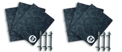 NextFolder Hefter Set 6-tlg. DIN-A4 Ordner Flexible Ringe grau
