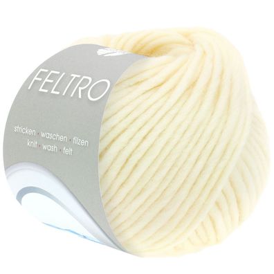 Lana Grossa FELTRO UNI 50 g moderne Filzwolle in 51 Farben 50 m Filzgarn