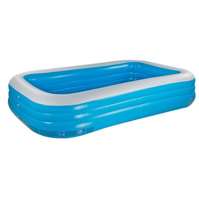 Bestway Aufstell-Pool Planschbecken eckig Gartenpool Schwimmbecken 305x183x56 cm