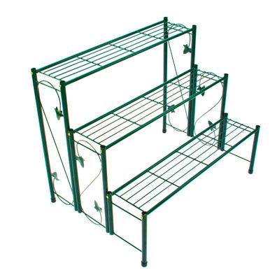 Blumentreppe Verona 3 Stufen Ablagen Pflanzentreppe Pflanztreppe 78x55x65 cm