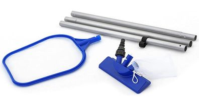 Bestway Flowclear Poolpflege Basis-Set mit Venturi-Sauger Kescher 203 cm