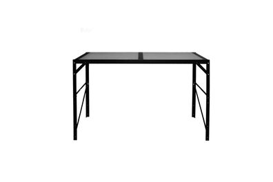Alutisch, 1 Ablage, HKP, 121x54x76cm, schwarz