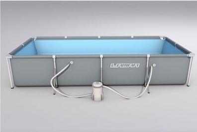 LAMAR Pool Set 99 mit Filterpumpe + Abdeckung