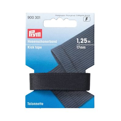 Prym Hosenschonerband 17 mm schwarz 1,25 m unelastisches Band